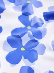 Blue Flower One Shoulder Swimsuit (3-16yrs) - Image 6 of 6