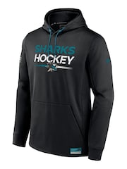 Fanatics San Jose Sharks Authentic Pro Poly Fleece Pull Over Black Hoodie - Image 2 of 3