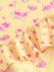 Pink/Yellow Ditsy Sunsafe Swim Set (3-16yrs) - Image 7 of 8