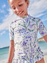 Purple Floral Sunsafe Swim Set (3-16yrs) - Image 2 of 8