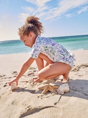 Purple Floral Sunsafe Swim Set (3-16yrs) - Image 5 of 8