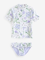 Purple Floral Sunsafe Swim Set (3-16yrs) - Image 6 of 8