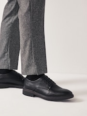 Black Chunky Sole Derby Shoes - Image 1 of 8