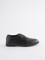 Black Chunky Sole Derby Shoes - Image 4 of 8