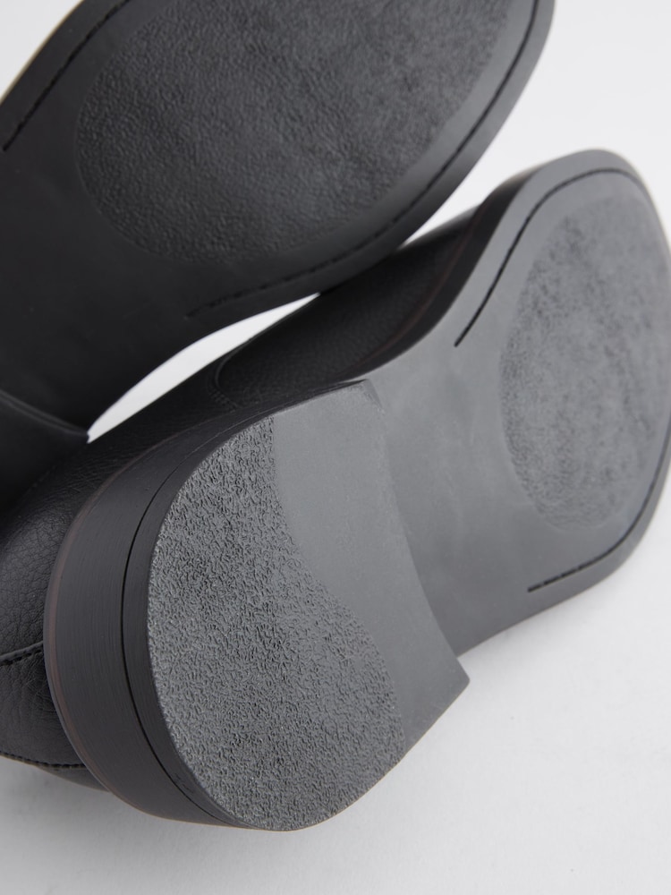 Black Chunky Sole Derby Shoes - Image 6 of 8
