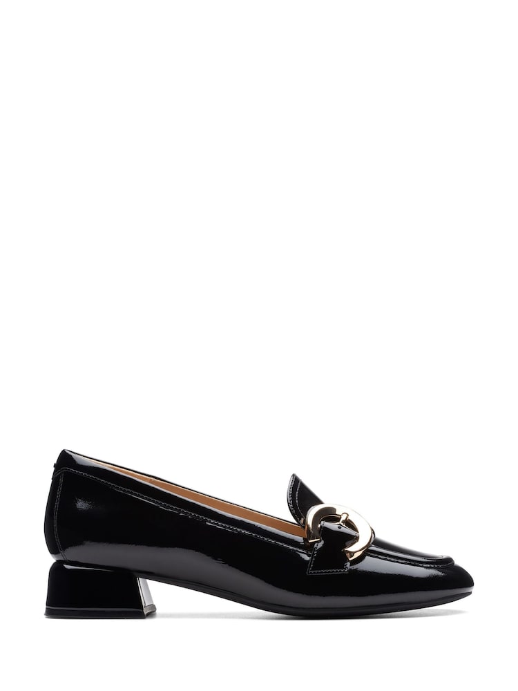 Clarks Black Pat Daiss 30 Trim Loafer Shoes - Image 1 of 7 Clarks Black Pat Daiss 30 Trim Loafer Shoes - Image 1 of 7
