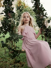 Pink Ruffle Prom Dress (6-16yrs) - Image 2 of 7
