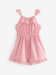 Pink Ditsy Frill Playsuit (3-16yrs) - Image 6 of 7
