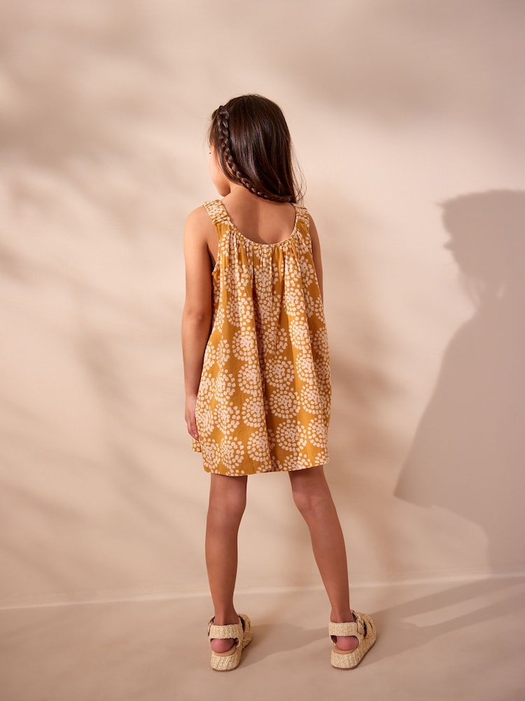 Yellow Print Cotton Playsuit (3-16yrs) - Image 2 of 7