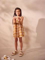 Yellow Print Cotton Playsuit (3-16yrs) - Image 3 of 7