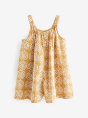 Yellow Print Cotton Playsuit (3-16yrs) - Image 5 of 7