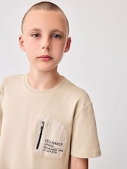 Baker by Ted Baker 100% Cotton Zip T-Shirt - Image 3 of 8