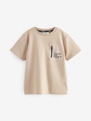 Baker by Ted Baker 100% Cotton Zip T-Shirt - Image 4 of 8