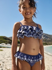 Navy Tiered Bikini (3-16yrs) - Image 1 of 10