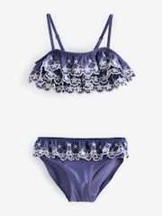 Navy Tiered Bikini (3-16yrs) - Image 5 of 10