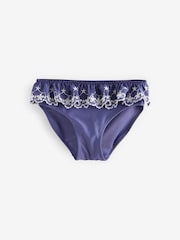 Navy Tiered Bikini (3-16yrs) - Image 8 of 10
