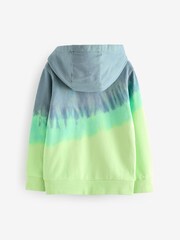 Neon 100% Cotton Neon Tie Dye Zip Through Hoodie (3-16yrs) - Image 2 of 3