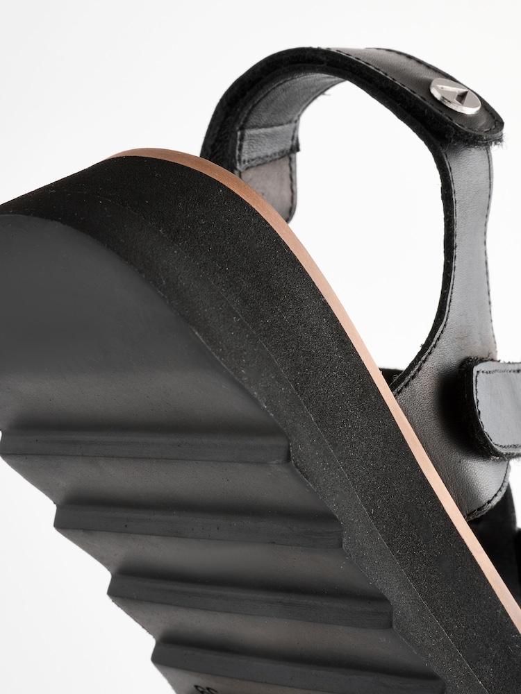 Asra London Mauve Croc Leather Fisherman Buckle Brown Sandals - Image 5 of 5 Asra London Mauve Croc Leather Fisherman Buckle Brown Sandals - Image 5 of 5