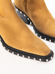 ASRA London Brown Tia Studded Western Boots - Image 2 of 2