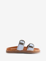 ASRA London Sallie Leather Strappy Brown Sandals - Image 1 of 1