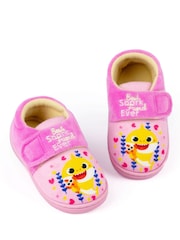 Vanilla Underground Pink Baby Shark Baby Shark Winter Slippers - Image 1 of 6