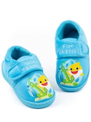 Vanilla Underground Blue Baby Shark Winter Slippers - Image 2 of 6