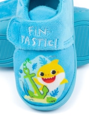 Vanilla Underground Blue Baby Shark Winter Slippers - Image 6 of 6