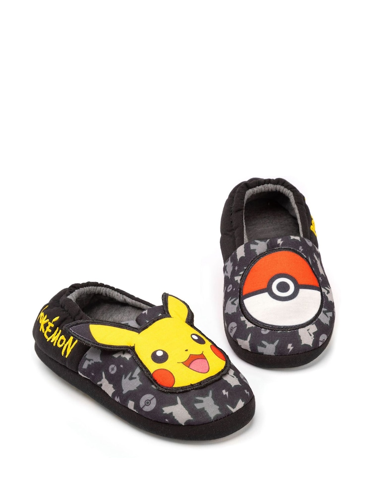 Vanilla Underground Black Pokemon Winter Slippers - Image 1 of 4