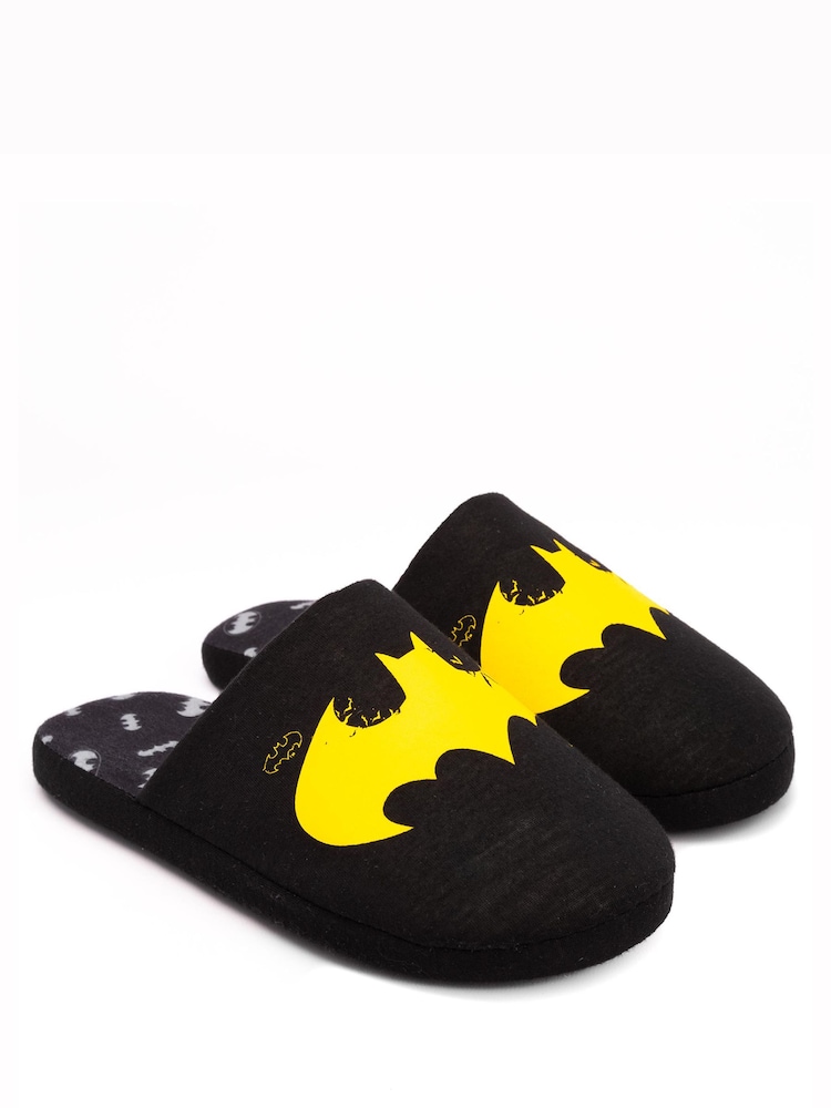 Vanilla Underground Black Batman Winter Slippers - Image 2 of 5 Vanilla Underground Black Batman Winter Slippers - Image 2 of 5