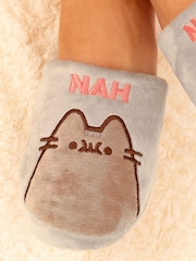 Vanilla Underground Grey Pusheen Cat Adult Winter Slippers - Image 2 of 5