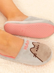 Vanilla Underground Grey Pusheen Cat Adult Winter Slippers - Image 3 of 5