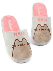 Vanilla Underground Grey Pusheen Cat Adult Winter Slippers - Image 5 of 5