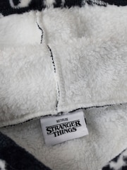Vanilla Underground Black Stranger Things Adult Blanket Hoodie - Image 6 of 6