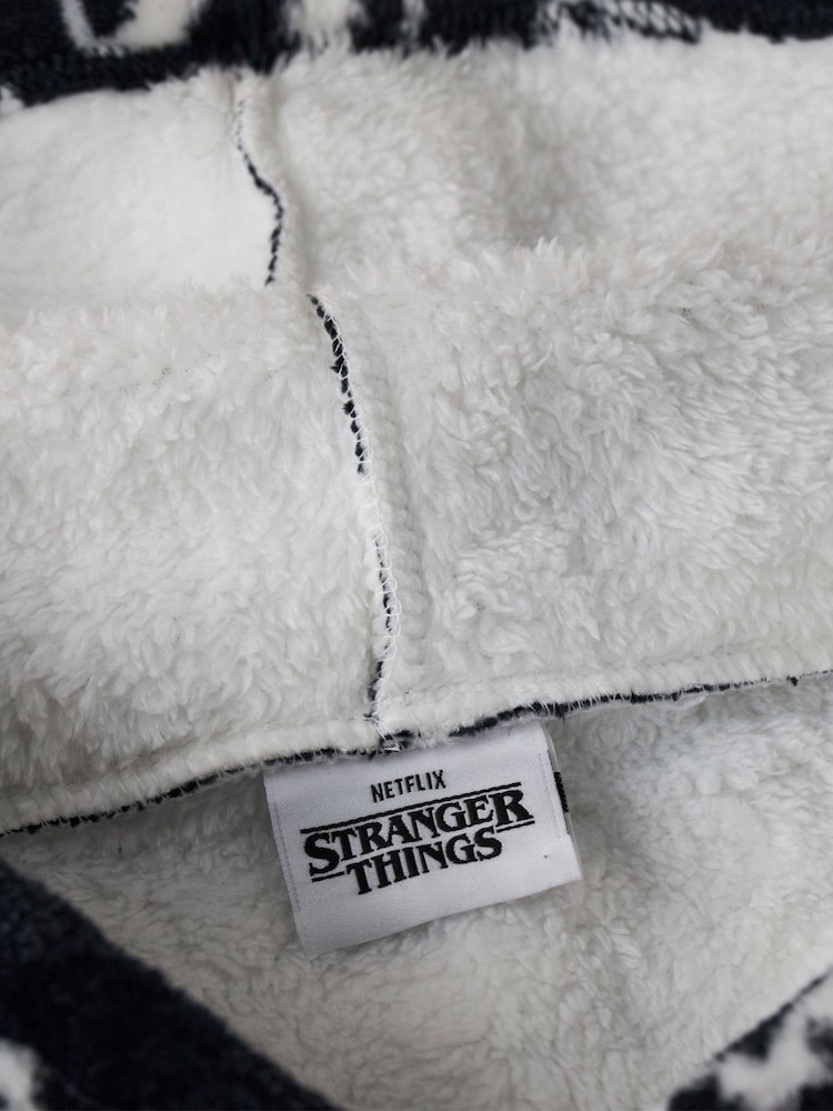 Vanilla Underground Black Stranger Things Adult Blanket Hoodie - Image 6 of 6