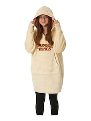 Vanilla Underground Cream Stranger Things Kids Blanket Hoodie - Image 2 of 5