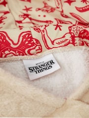 Vanilla Underground Cream Stranger Things Kids Blanket Hoodie - Image 4 of 5