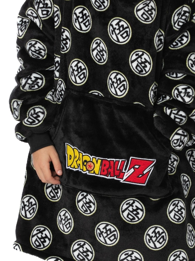 Vanilla Underground Black Dragonball Z All-Over Print Blanket Hoodie - Image 4 of 9