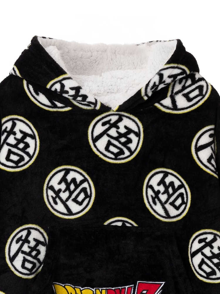 Dragonball Z noir - Sweat à capuche Vanilla Underground couverture imprimé sur l’ensemble - Image 9 de 9