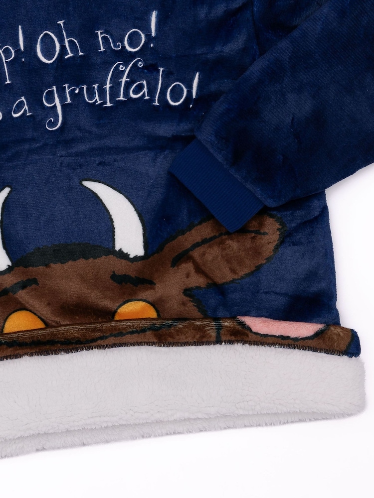 Vanilla Underground Blue Gruffalo Kids Blanket Hoodie - Image 5 of 5