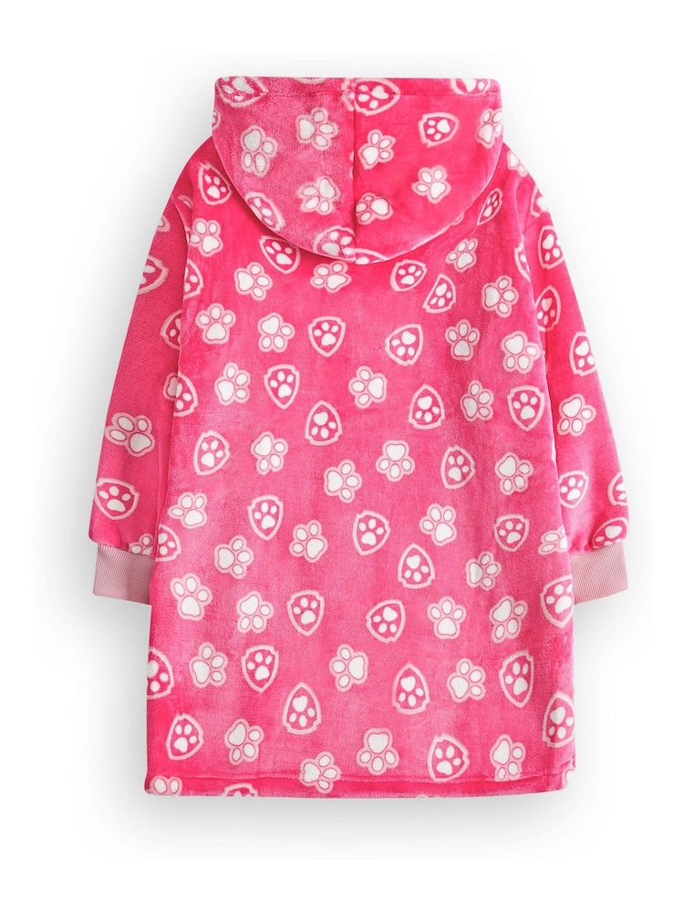 Vanilla Underground Pink Paw Patrol Kids Printed Fleece Blanket Hoodie - Image 2 of 6