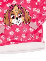Vanilla Underground Pink Paw Patrol Kids Printed Fleece Blanket Hoodie - Image 4 of 6