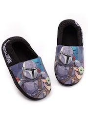 Vanilla Underground Black Mandalorian Winter Slippers - Image 1 of 5