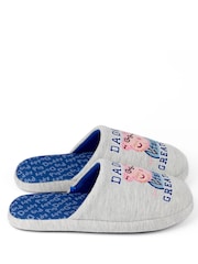 Vanilla Underground Grey Daddy Pig Winter Slippers - Image 1 of 5