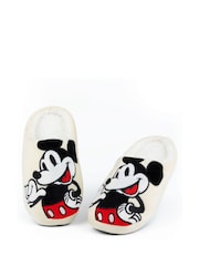 Vanilla Underground Cream Mickey Mouse Adult Winter Slippers - Image 1 of 6