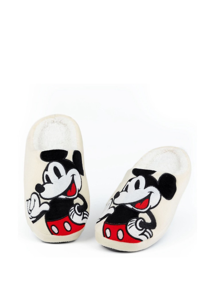 Vanilla Underground Cream Mickey Mouse Adult Winter Slippers - Image 1 of 6