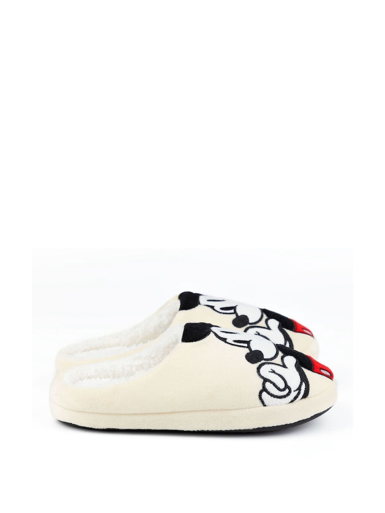 Vanilla Underground Cream Mickey Mouse Adult Winter Slippers - Image 2 of 6