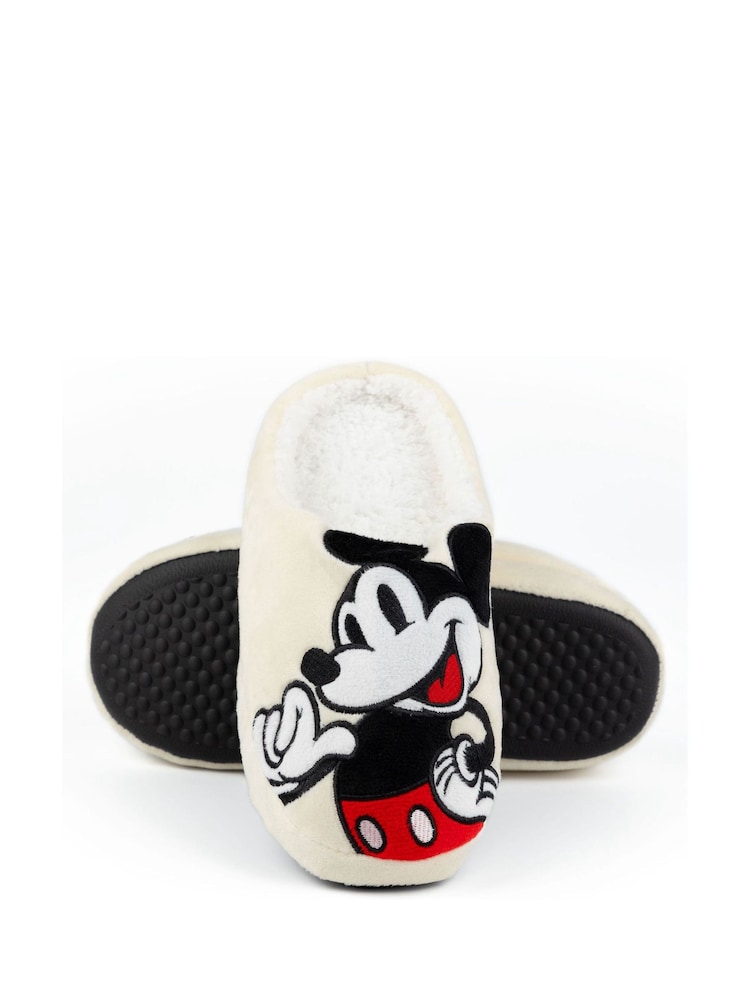 Vanilla Underground Cream Mickey Mouse Adult Winter Slippers - Image 5 of 6