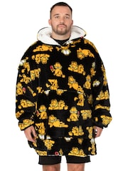 Vanilla Underground Mid Black Garfield Adult Blanket Hoodie - Image 3 of 6