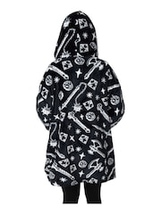 Vanilla Underground Black Stranger Things Kids Blanket Hoodie - Image 2 of 6