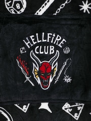 Vanilla Underground Black Stranger Things Kids Blanket Hoodie - Image 5 of 6